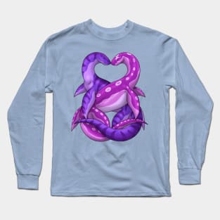 Aquatic Nuzzles: Purple Long Sleeve T-Shirt
